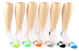 5 Pairs Men's Fila Brand Ankle Socks - 6-Pair Packs (size 10-13) - Mens Ankle Sock