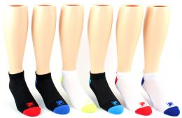 10 Wholesale Men's Fila Brand NO-Show Socks - 3-Pair Packs (size 10-13)