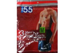 16 Wholesale Men's Boxer Shorts - 3 Pack