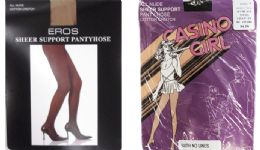 60 Wholesale Sheer Support Pantyhose - Off Black - 3 Sizes - Closeout