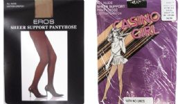 72 Wholesale Sheer Support Pantyhose - Off Black & Jet Black - Medium Only - Closeout