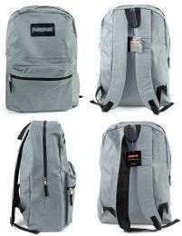 12 Wholesale 15" Classic Puresport Backpacks - Grey