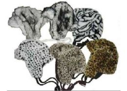 48 Pieces Deluxe All Fur Ear Cover Hats - Winter Hats