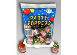 72 Pieces Party Poppers - Party Novelties