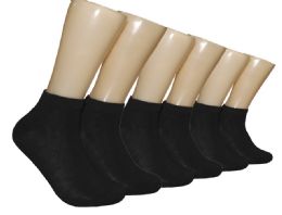 24 Wholesale Women's NO-Show Socks - Black - Size 9-11