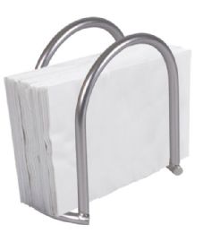 12 Pieces Home Basics Simplicity Collection Napkin Holder, Satin Nickel - Napkin and Paper Towel Holders