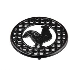 6 of Home Basics Cast Iron Rooster Trivet