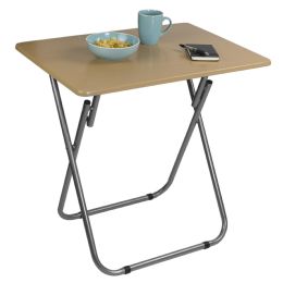 4 of Home Basics Jumbo MultI-Purpose Foldable Table, Natural