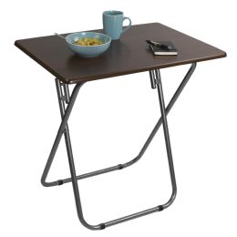 4 of Home Basics Jumbo MultI-Purpose Foldable Table, Cherry