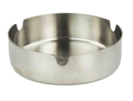 24 Wholesale Home Basics Stainless Steel Ash Tray