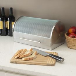 4 Wholesale Home Basics Stainless Steel Bread Box
