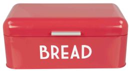 4 Wholesale Home Basics Metal Bread Box with Lid