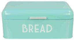 4 Wholesale Home Basics Metal Bread Box, Turquoise
