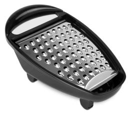 24 Wholesale Home Basics Cheese Grater with Catch Tray