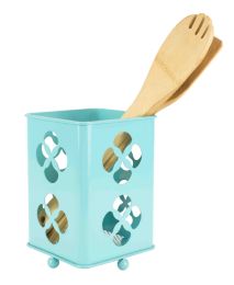 12 Wholesale Home Basics Trinity Collection Cutlery Holder, Turquoise