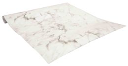 12 Wholesale Home Basics Marble Shelf Liner, (pack Of 2), White