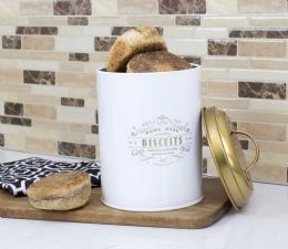 12 Wholesale Home Basics Homestead Collection Tin Biscuit Holder
