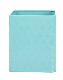 12 Wholesale Home Basics Tin Utensil Holder, Turquoise