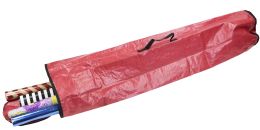 12 Pieces Home Basics Textured PVC Christmas Wrap Organizer, Red - Home Accessories