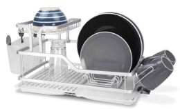 6 Wholesale Home Basics Aluminum 2-Tier Dish Rack