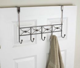 12 Pieces Home Basics Arbor 5 Hook Hanging Rack, Oil Rubbed Bronze - Home Accessories