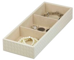 6 Pieces Home Basics 3 Compartment Jewelry Organizer - Jewelry Box