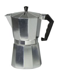 12 Wholesale Home Basics 12 Cup Demitasse  Shot Aluminum Stovetop Espresso Maker, Grey