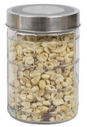 12 Wholesale Home Basics Chex Collection 37 oz. Medium Glass Canister