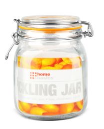 12 Wholesale Home Basics 34 oz. Glass Pickling Jar with Wire Bail Lid and Rubber Seal Gasket
