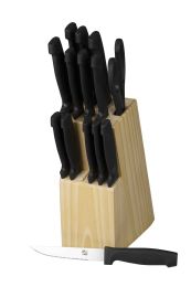 12 Wholesale Home Basics 15 Piece Knife Set with Block