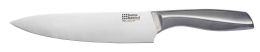 24 Wholesale Home Basics 8" Stainless Steel Chef Knife With Handle
