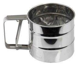 24 Wholesale Home Basics Stainless Steel Flour Sifter