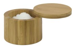 24 Wholesale Home Basics Bamboo Salt Box