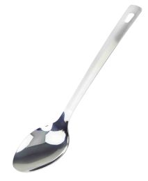 24 Wholesale Home Basics Stainless Steel Serving Spoon, Silver