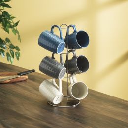 6 Wholesale Home Basics 11 oz. 6-Piece Diamond Mug Set
