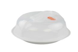 36 Wholesale Home Basics Plastic Microwave Plate Cover with Vent