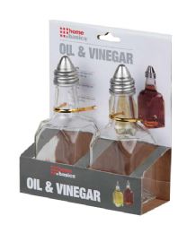 24 Wholesale Home Basics 2 Piece Oil and Vinegar Set