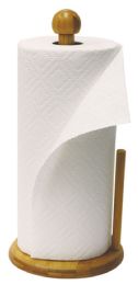12 Wholesale Home Basics  Easy Tear Bamboo Paper Towel Holder, Natural