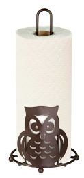 12 Wholesale Home Basics Steel Owl Paper Towel Holder, Bronze