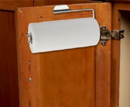 12 Wholesale Home Basics Satin Nickel Over The Cabinet Paper Towel Holder