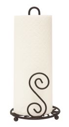 12 Wholesale Home Basics Scroll Collection Steel Paper Towel Holder, Bronze