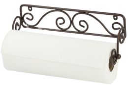 12 Wholesale Scroll Collection Steel Wall Mounted Paper Towel Holder, Bronze