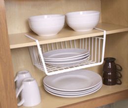 6 Wholesale Home Basics Small Under-the-Shelf Basket