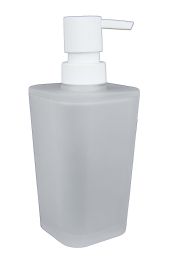 12 Wholesale Home Basics Frosted Rubberized Plastic  10 Oz. Hand Soap Dispenser With Plastic Pump