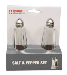 24 Wholesale Home Basics 2 Piece Salt And Pepper Set