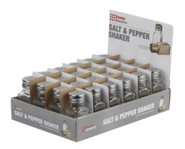 96 Wholesale Home Basics 2 oz. Salt and Pepper Shaker, Clear