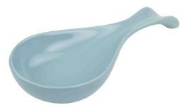 12 Pieces Home Basics Ceramic Spoon Rest, Turquoise - Home Accessories