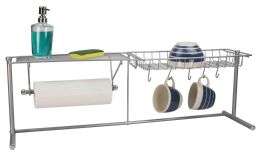 4 Wholesale Home Basics Over the Sink Counter Kitchen Station, Chrome