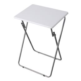 6 Wholesale Home Basics MultI-Purpose Foldable Table, White