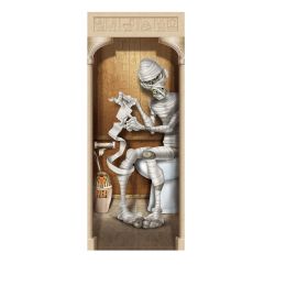 12 Pieces Mummy Restroom Door Cover - Hanging Decorations & Cut Out